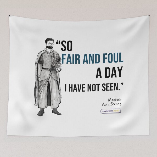 Item preview, Macbeth Fair and Foul Quote designed and sold by EnglishGCSEcouk.