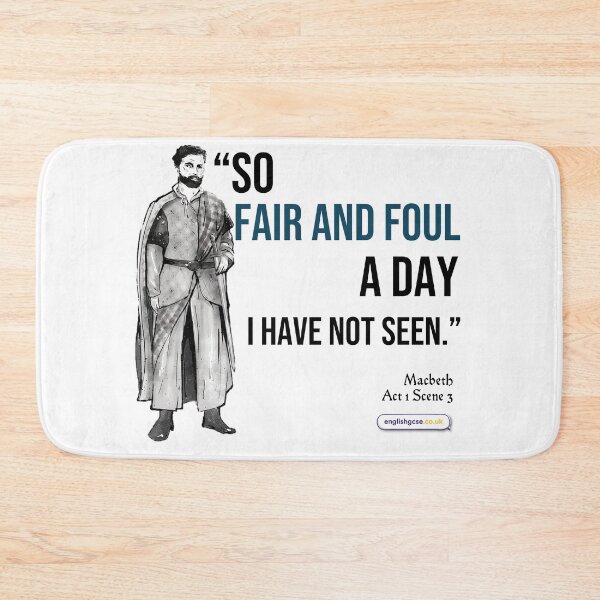Item preview, Macbeth Fair and Foul Quote designed and sold by EnglishGCSEcouk.