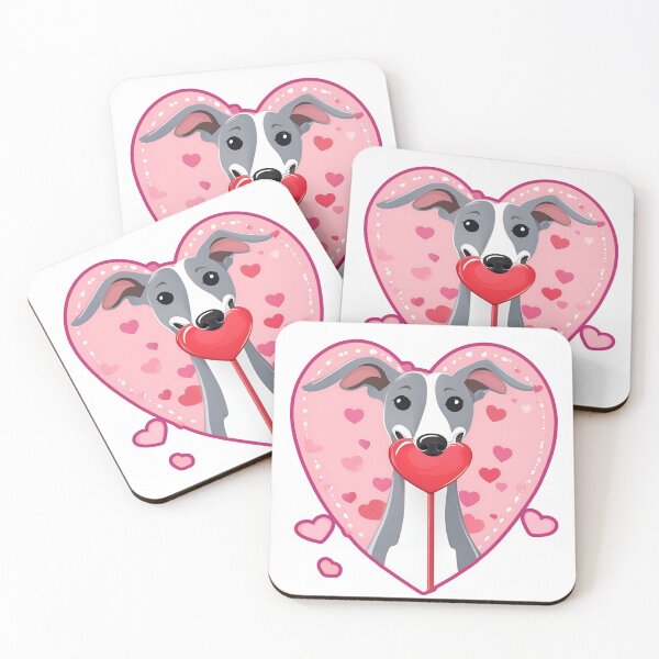 Artikelvorschau, Valentinstag Windhund Liebe entworfen und verkauft von GoodyPaws.