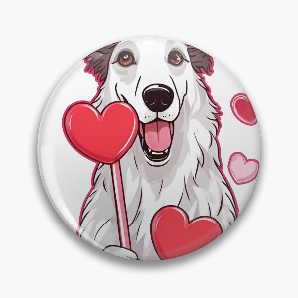 Item preview, Valentine's Day Borzoi Love designed and sold by GoodyPaws.