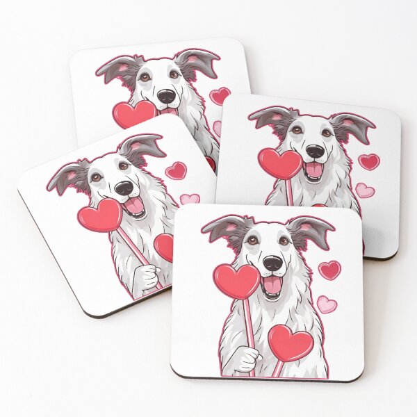 Item preview, Valentine's Day Borzoi Love designed and sold by GoodyPaws.