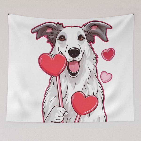 Item preview, Valentine's Day Borzoi Love designed and sold by GoodyPaws.