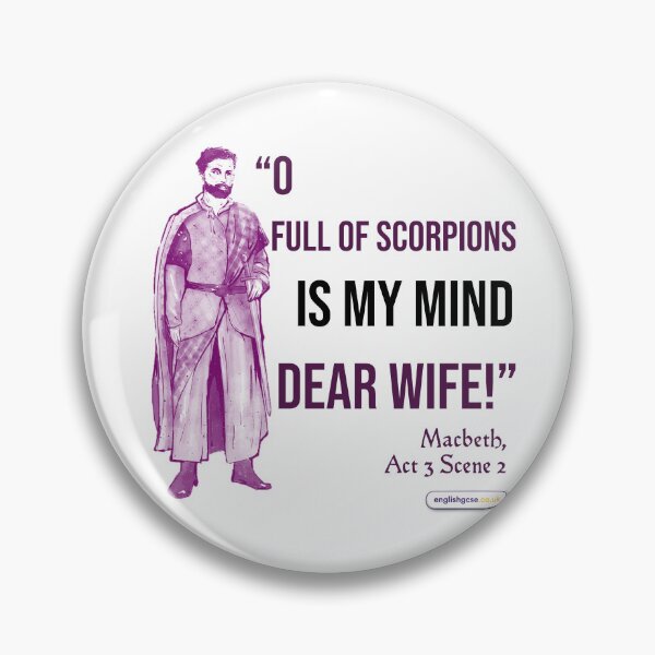 Item preview, Cita de Macbeth sobre los escorpiones designed and sold by EnglishGCSEcouk.