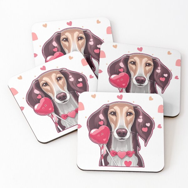 Item preview, Valentine's Day Saluki Love designed and sold by GoodyPaws.