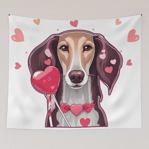 Artikelvorschau, Valentinstag Saluki Liebe entworfen und verkauft von GoodyPaws.