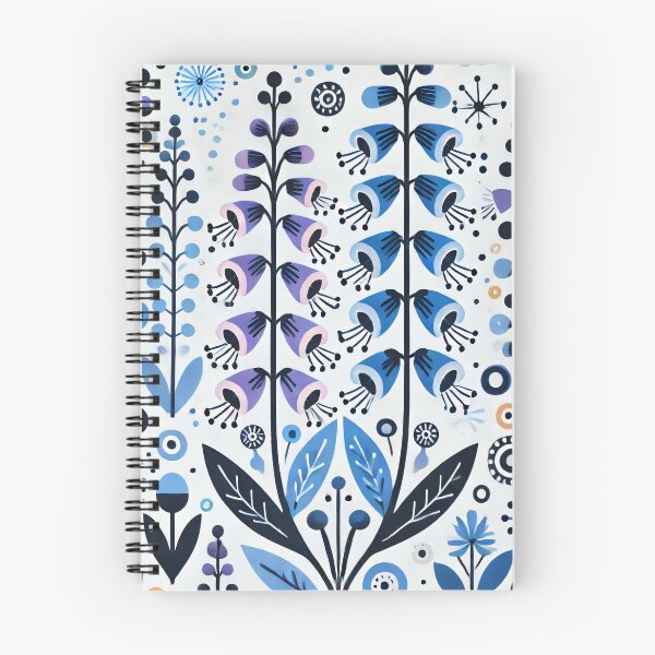 Item preview, Scandinavian Folk Art Flowers - Foxgloves by heidiannemorris designed and sold by FOLK ART FUSION.