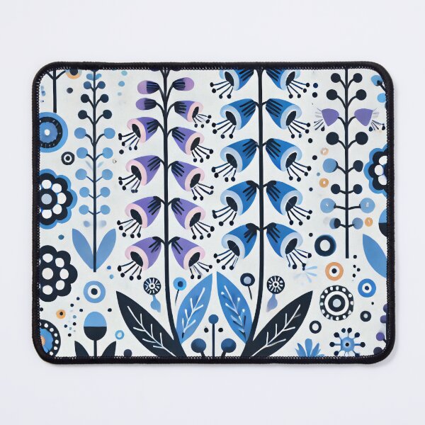 Item preview, Scandinavian Folk Art Flowers - Foxgloves by heidiannemorris designed and sold by FOLK ART FUSION by heidiannemorris.