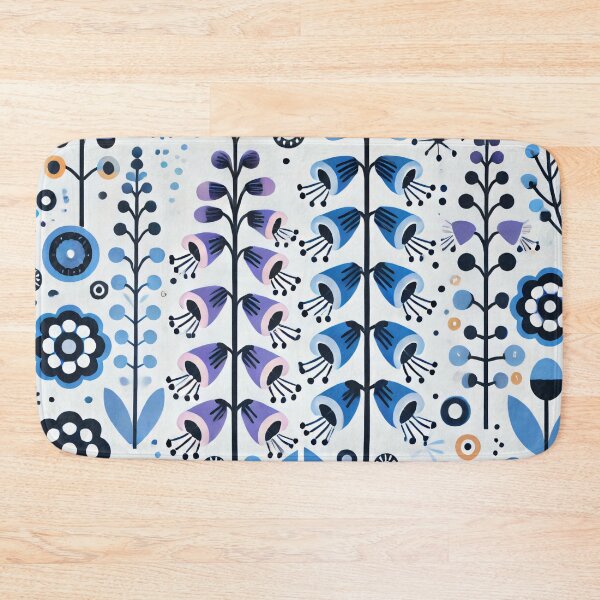 Item preview, Scandinavian Folk Art Flowers - Foxgloves by heidiannemorris designed and sold by FOLK ART FUSION by heidiannemorris.