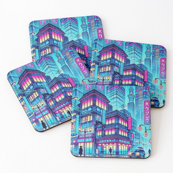 Item preview, Neo-Tokyo in the Rain designed and sold by MonoVibe.