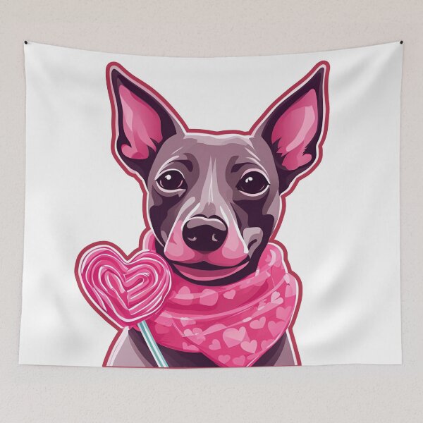Item preview, Amor por el perro sin pelo peruano en el día de San Valentín designed and sold by GoodyPaws.