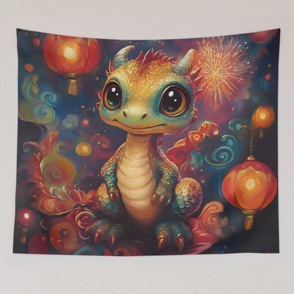Item preview, Lantern Glow Baby Dragon designed and sold by AI-Only Creations.