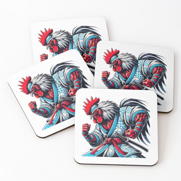 Item preview, Samurai Rooster Martial Arts Warrior designed and sold by DrawHandArt.