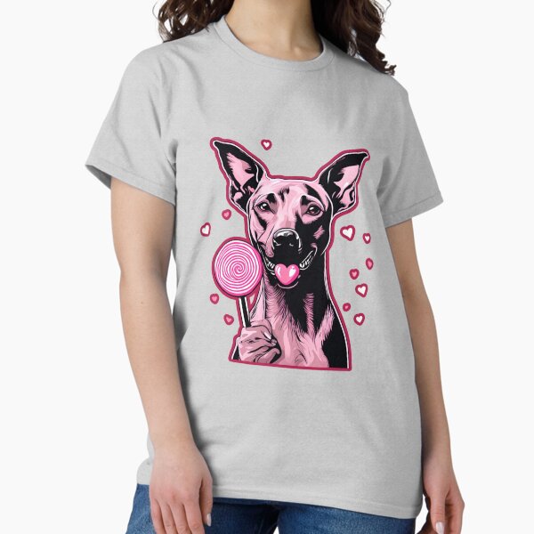 Vista previa del artículo con la obra «Amor por el perro sin pelo peruano en el día de San Valentín», diseñado y vendido por GoodyPaws.