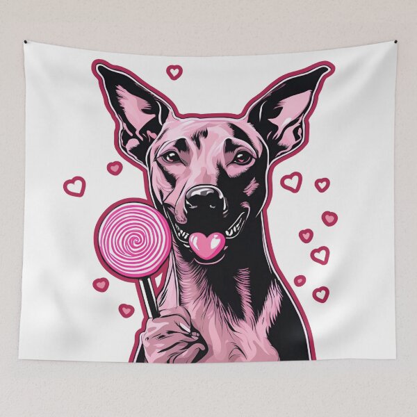 Item preview, Amor por el perro sin pelo peruano en el día de San Valentín designed and sold by GoodyPaws.
