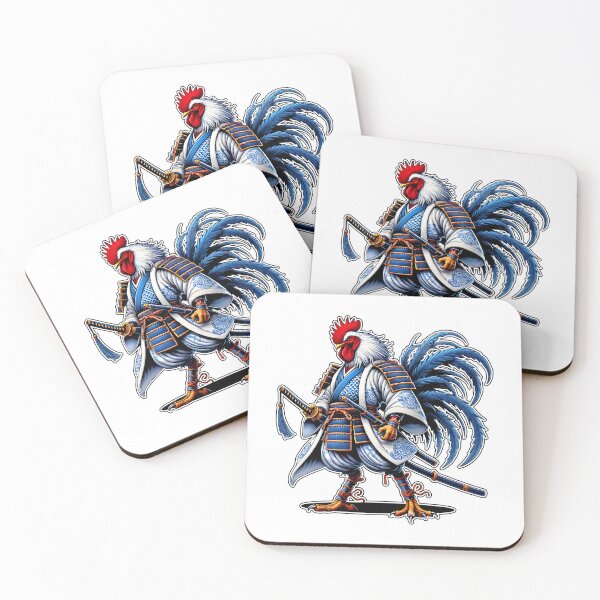 Item preview, Samurai Rooster Warrior in Full Armor designed and sold by DrawHandArt.