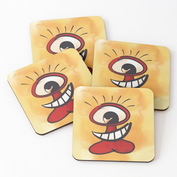 Item preview, EPIC // Hand-drawn comic character with lust and power on yellow watercolor background designed and sold by artbymuni.