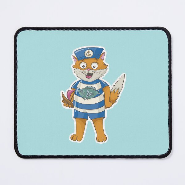 Item preview, Sailor cat carrying a toy boat designed and sold by Catsspirit.