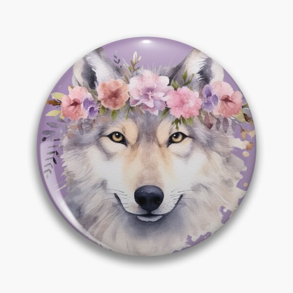 Item preview, Floral Wolf designed and sold by Pines & Starlight.