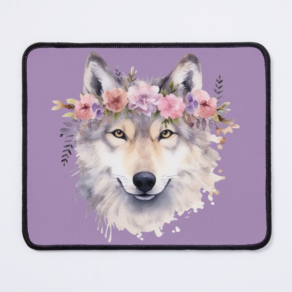 Item preview, Floral Wolf designed and sold by Pines & Starlight.