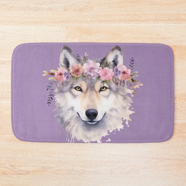 Item preview, Floral Wolf designed and sold by Pines & Starlight.