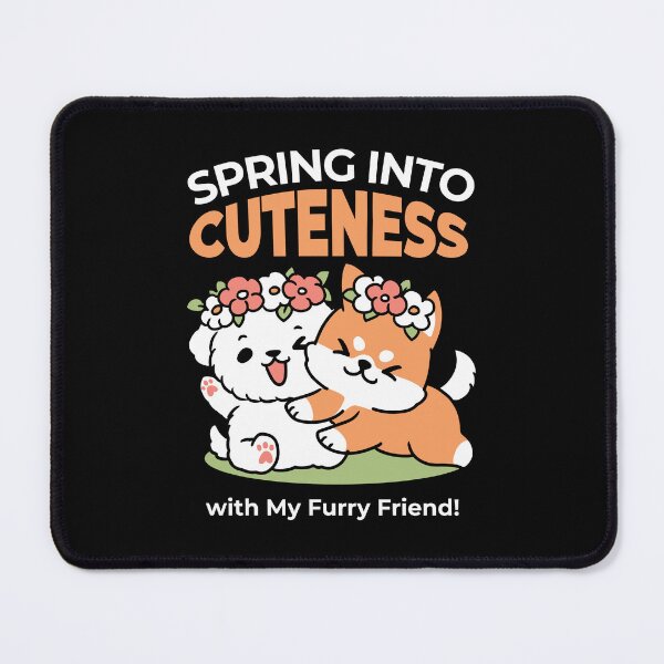 Item preview, Playful Dogs with Flower Crowns – Fun Spring Themed designed and sold by Trio-in-Forest.