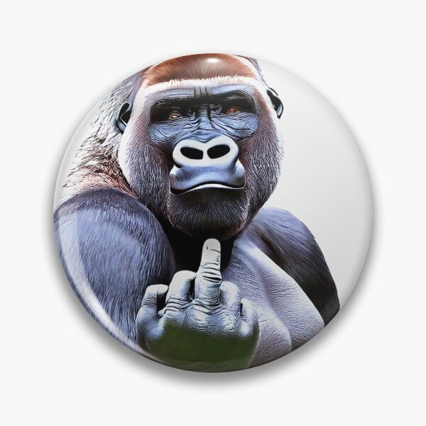 Item preview, gorilla sticking its finger up at viewer designed and sold by alan tunnicliffe.