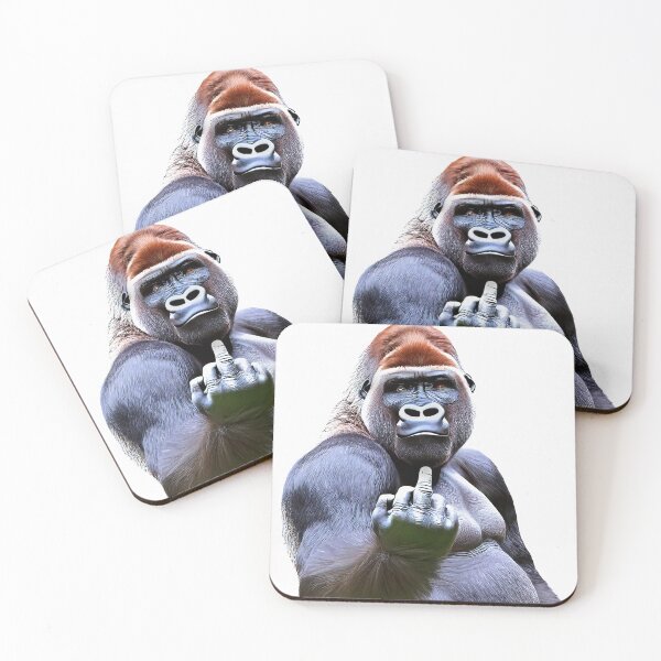 Item preview, gorilla sticking its finger up at viewer designed and sold by alan tunnicliffe.