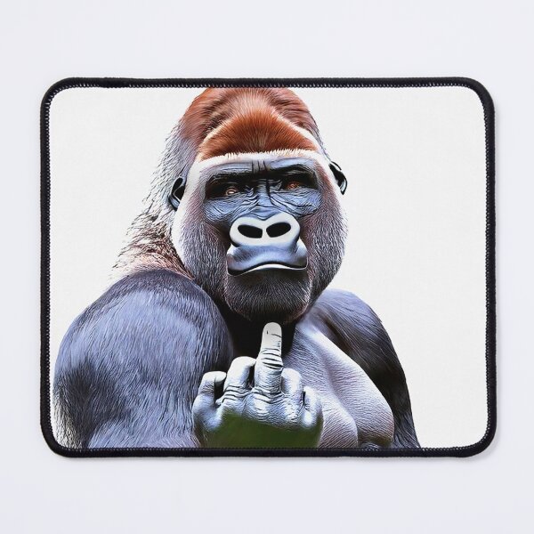 Item preview, gorilla sticking its finger up at viewer designed and sold by alan tunnicliffe.