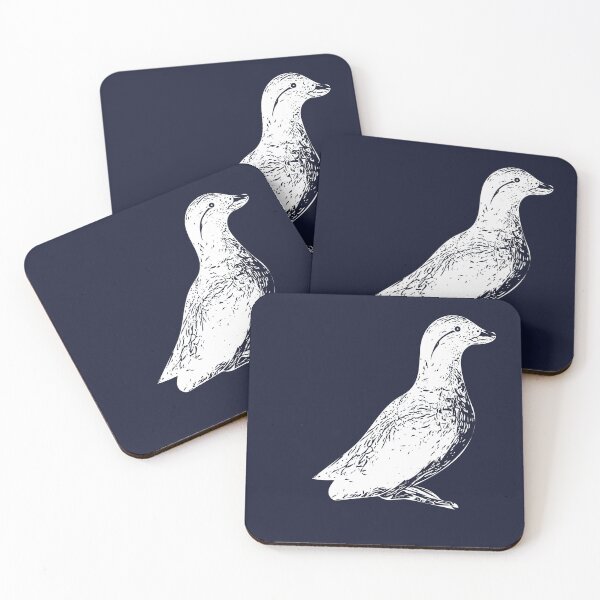 Item preview, Parakeet Auklet White Design  designed and sold by designsasstultd.