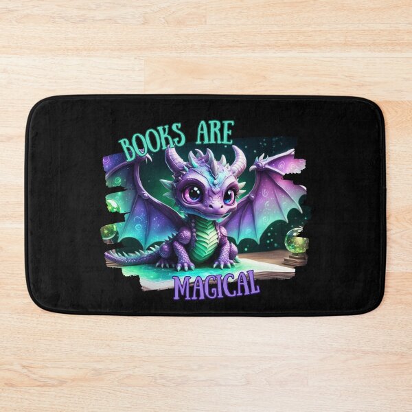 Item preview, "Books Are Magical" Whimsical Dragon Bookworm – Perfect for Book Lovers designed and sold by Ophelia's Bazaar.