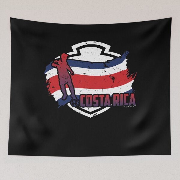 Item preview, Football Soccer Costa Rica Flag designed and sold by TomGiantDesigns.