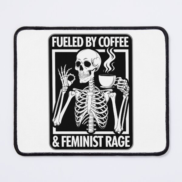 Item preview, Fueled By Coffee And Feminist Rage designed and sold by Angry Swan Designs.