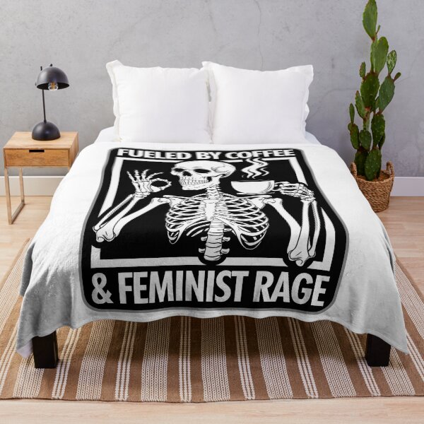 Item preview, Fueled By Coffee And Feminist Rage designed and sold by Angry Swan Designs.