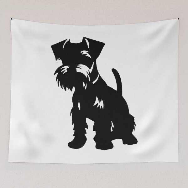 Item preview, Mini Blacka Schnauzer Portrait designed and sold by hemp3x.