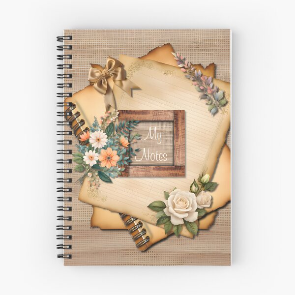 Item preview, Vintage Floral Rustic "My Notes" designed and sold by ZanyPaintbrush.