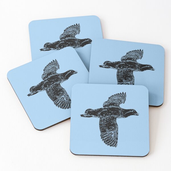 Item preview, Parakeet Auklet Flying Black Design  designed and sold by designsasstultd.