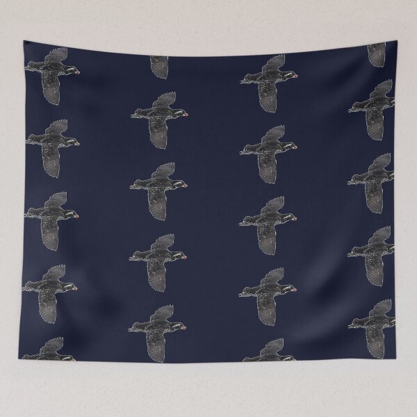 Item preview, Parakeet Auklet Flying White Alternate Design  designed and sold by designsasstultd.