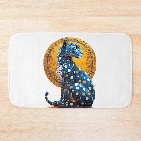 Item preview, A blue leopard with white spots on its body designed and sold by wonderisland.