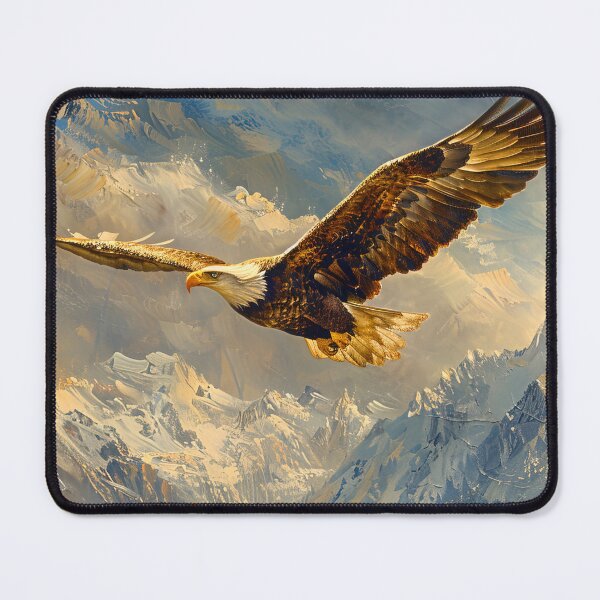 Item preview, American eagle in flight at sunset painting designed and sold by TheArtistOf2022.