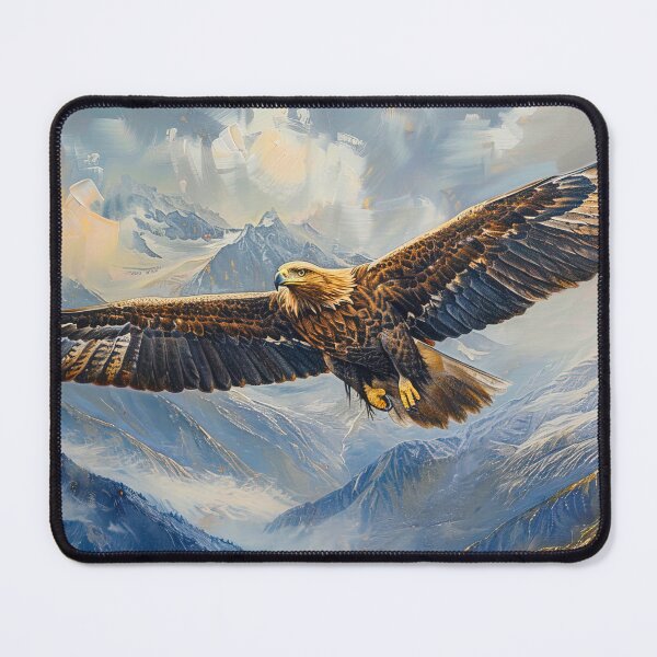 Item preview, American eagle in flight at sunset painting designed and sold by TheArtistOf2022.