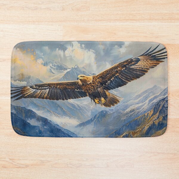Item preview, American eagle in flight at sunset painting designed and sold by TheArtistOf2022.