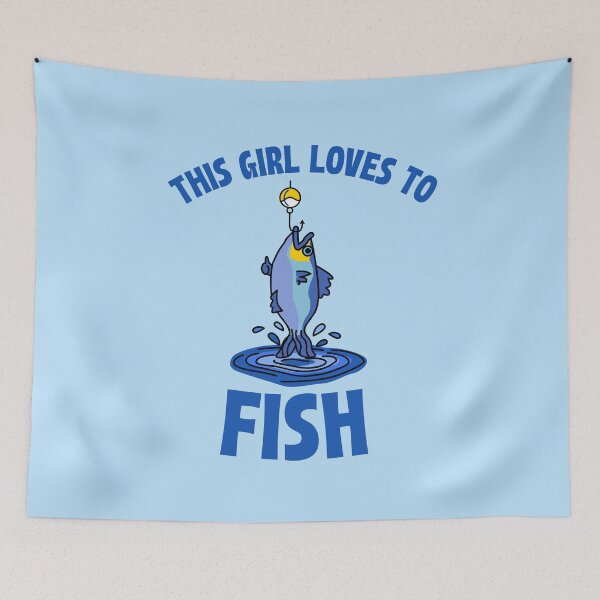 Item preview, This Girl Loves to Fish designed and sold by 87-Aesthetics.
