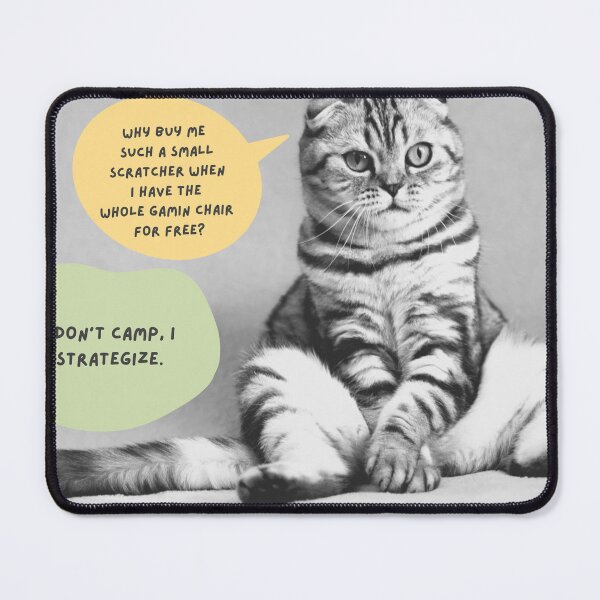 Item preview, Funny Cat Mouse Mat designed and sold by Epic-Noob-Vibes.