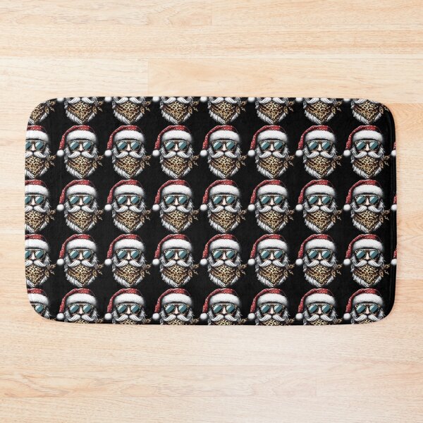 Item preview, Santa Wearing Leopard Scarf Animal Wearing Sunglasses designed and sold by Artistoos.