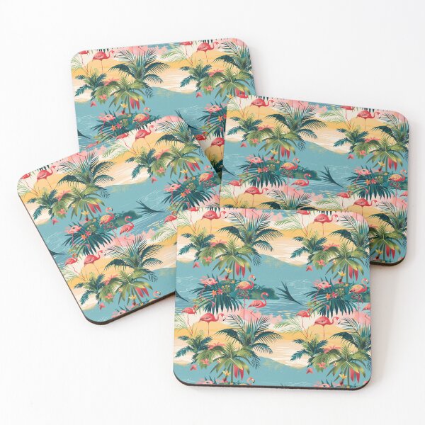 Item preview, Graceful Parade of Flamingos designed and sold by MidArtForge.