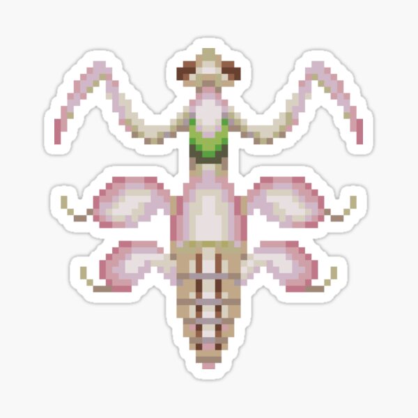 Vista previa del artículo con la obra «mantis orquídea», diseñado y vendido por AlexDelBucco.