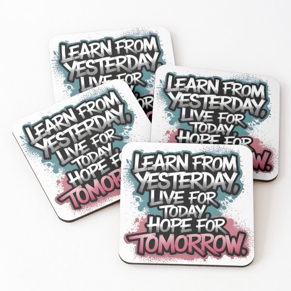 Item preview, Learn from Yesterday, Live for Today, Hope for Tomorrow - Motivational Quote Design  designed and sold by SalahuTheBoss.