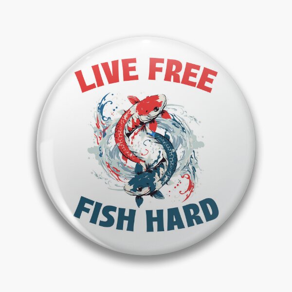 Item preview, Live Free Fish Hard designed and sold by 87-Aesthetics.