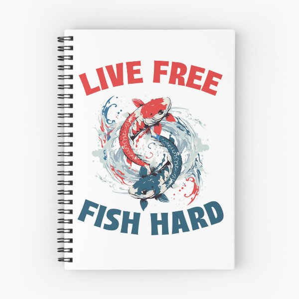 Item preview, Live Free Fish Hard designed and sold by 87-Aesthetics.
