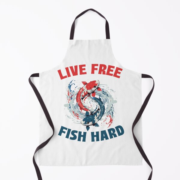 Item preview, Live Free Fish Hard designed and sold by 87-Aesthetics.